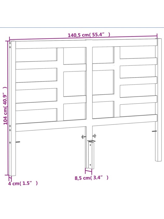 Galvūgalis, vaško rudos spalvos, 135cm, pušies medienos masyvas