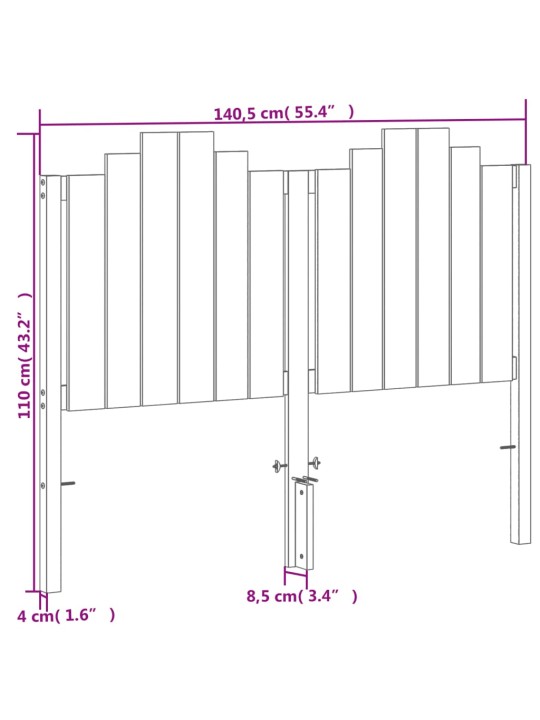 Galvūgalis, vaško rudos spalvos, 135cm, pušies medienos masyvas