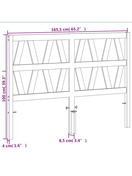 Galvūgalis, vaško rudos spalvos, 160cm, pušies medienos masyvas
