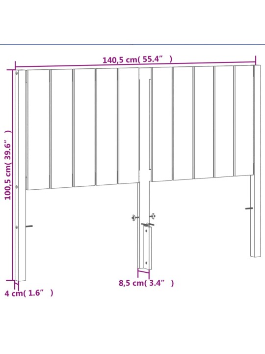 Galvūgalis, vaško rudos spalvos, 135cm, pušies medienos masyvas