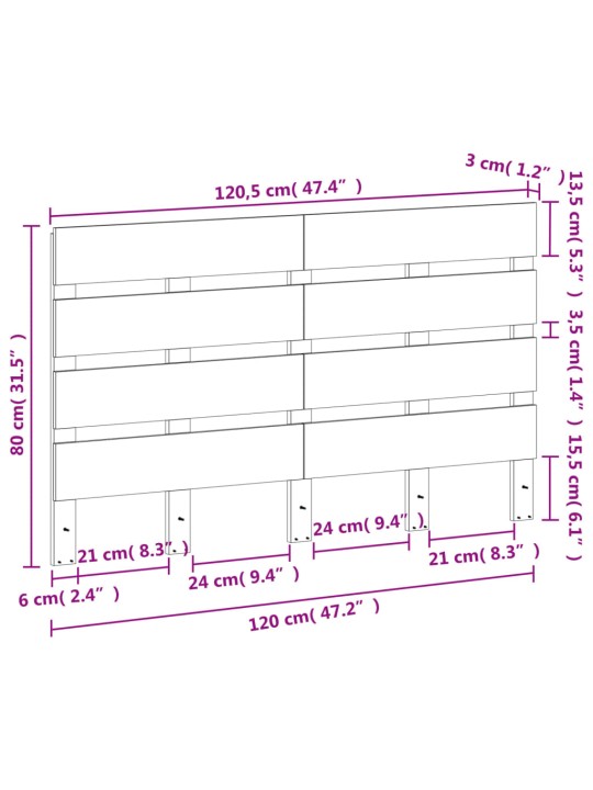 Galvūgalis, vaško rudos spalvos, 120cm, pušies medienos masyvas