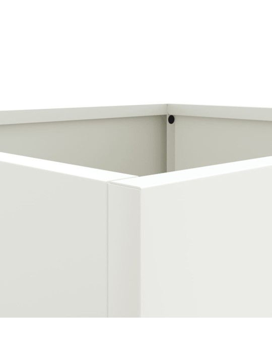 Lovelis, baltos spalvos, 32x29x75cm, plienas