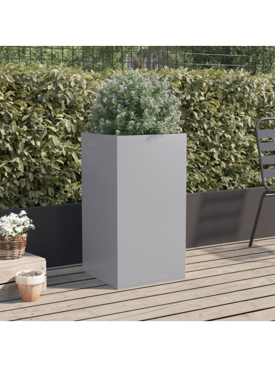 Lovelis, sidabrinės spalvos, 42x38x75cm, galvanizuotas plienas