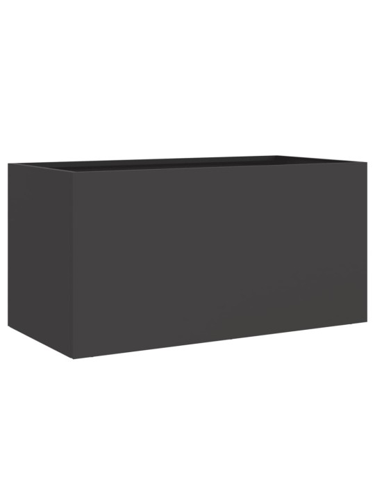 Lovelis, juodos spalvos, 62x30x29cm, plienas