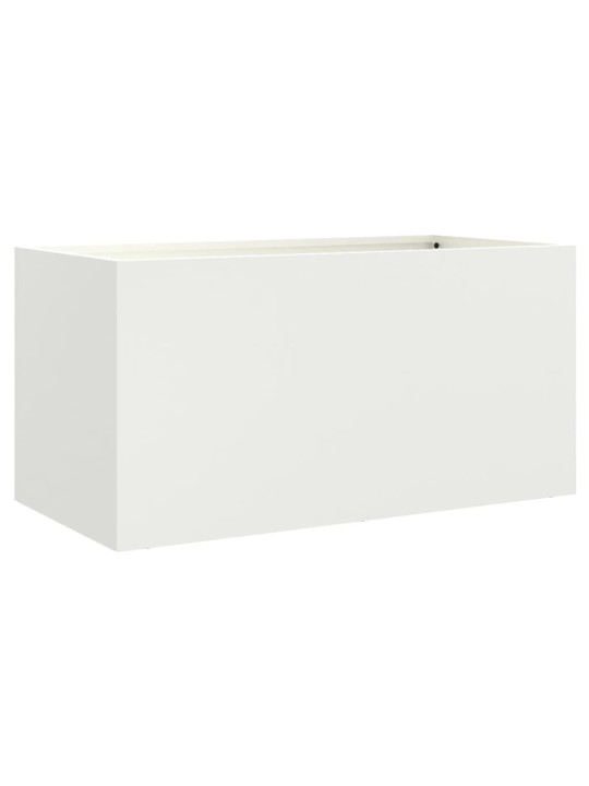 Lovelis, baltos spalvos, 62x30x29cm, plienas