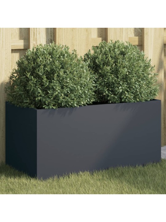Lovelis, antracito spalvos, 62x30x29cm, plienas