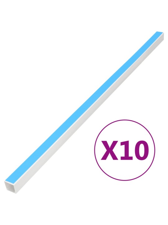 Kabelių kanalas, 40x40mm, 10m, PVC, savaime prilimpantis