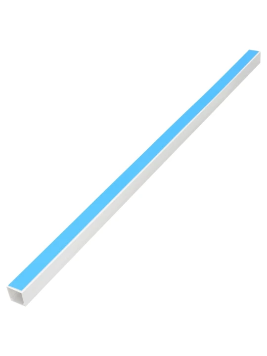 Kabelių kanalas, 20x10mm, 30m, PVC, savaime prilimpantis