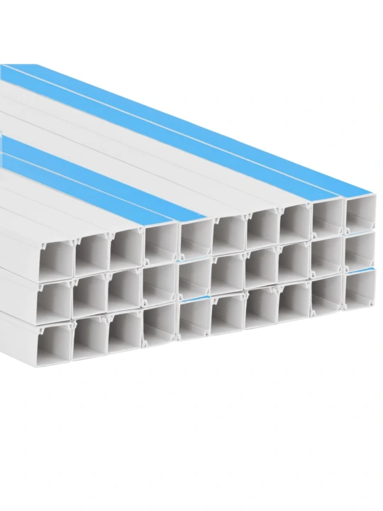 Kabelių kanalas, 20x10mm, 30m, PVC, savaime prilimpantis