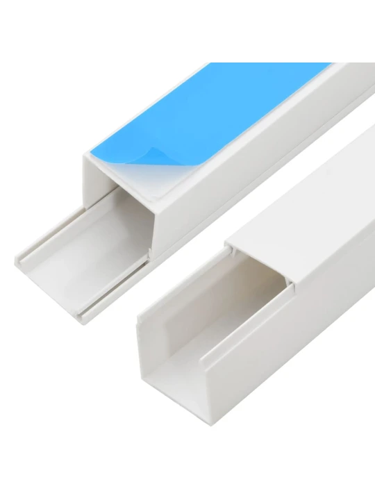 Kabelių kanalas, 20x10mm, 30m, PVC, savaime prilimpantis