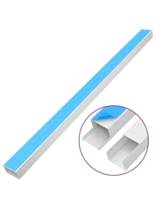 Kabelių kanalas, 60x40mm, 30m, PVC, savaime prilimpantis