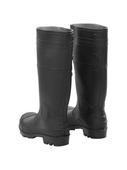 Guminiai batai, juodos spalvos, PVC, 40 dydžio