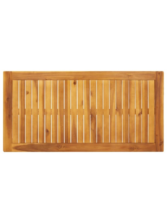 Sodo valgomojo stalas, 110x55x75cm, akacijos medienos masyvas