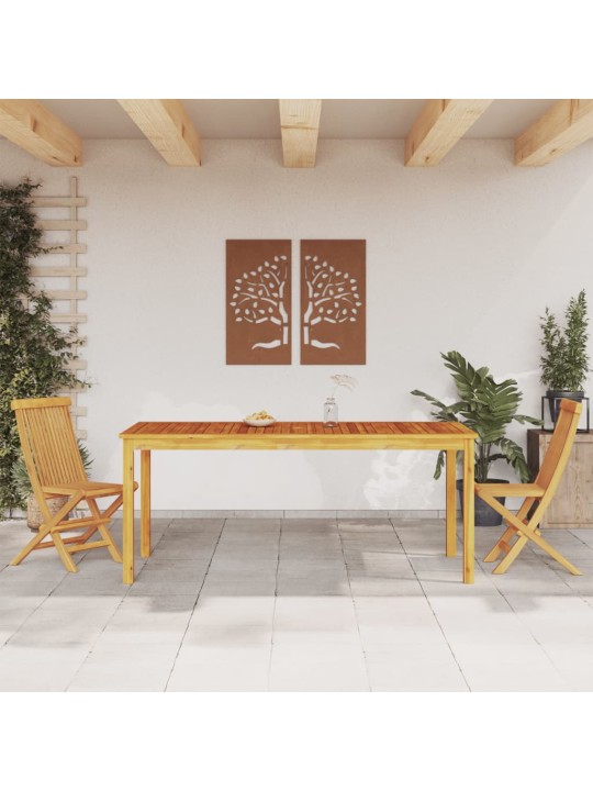 Sodo valgomojo stalas, 180x90x75cm, akacijos medienos masyvas