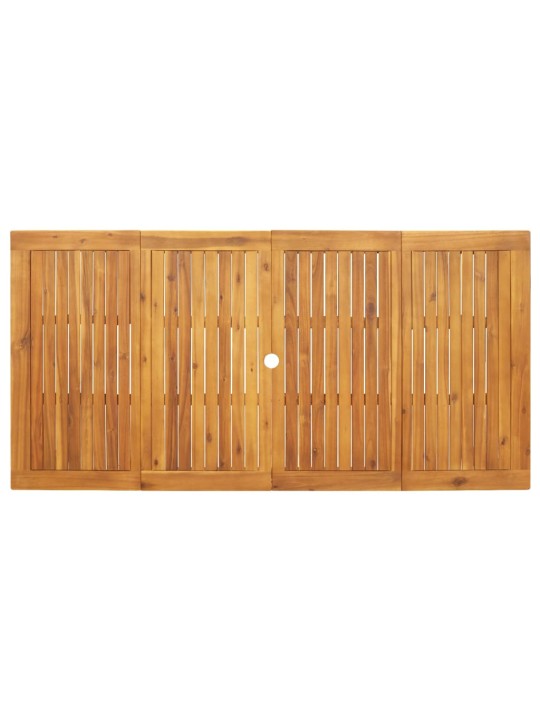 Sodo valgomojo stalas, 180x90x75cm, akacijos medienos masyvas