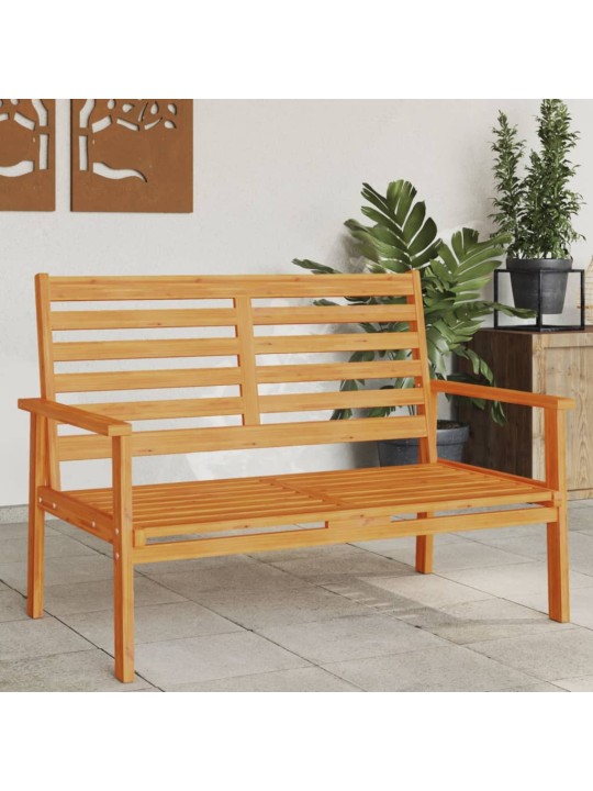 Sodo sofa-suoliukas, 120cm, akacijos medienos masyvas