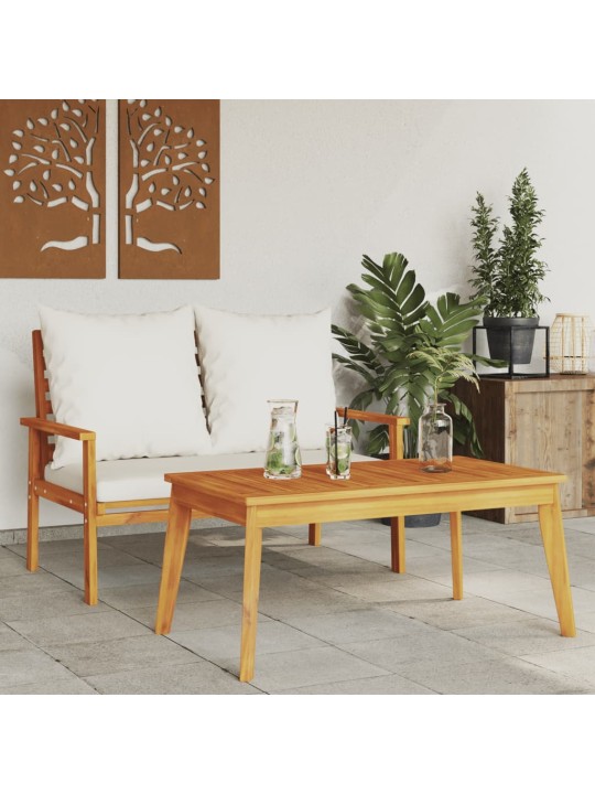 Sodo valgomojo stalas, 100x55x45cm, akacijos medienos masyvas