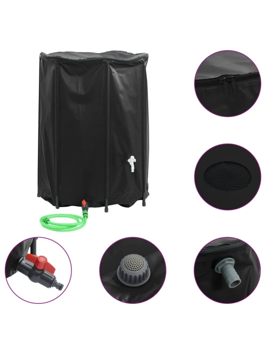 Vandens talpa su čiaupu, sulankstoma, 1350l, PVC