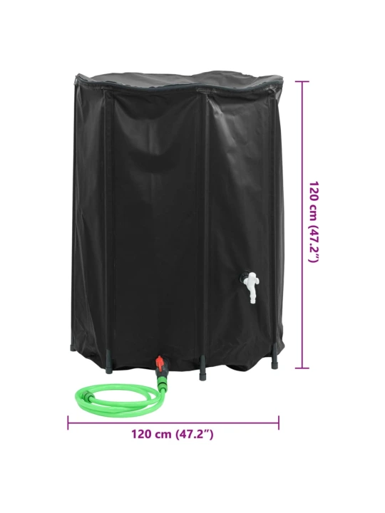 Vandens talpa su čiaupu, sulankstoma, 1350l, PVC
