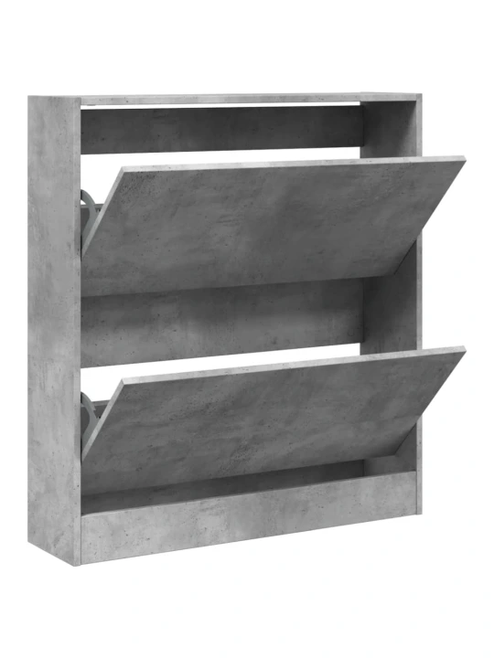 Spintelė batams, betono pilka, 80x21x87,5cm, apdirbta mediena
