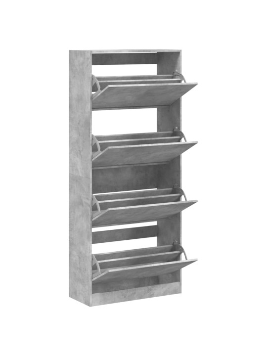 Batų spintelė su 4 stalčiais, betono, 80x34x187,5cm