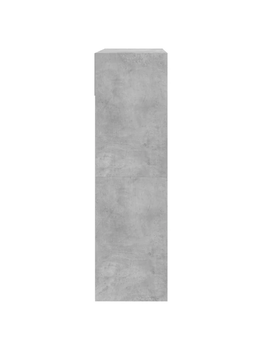 Batų spintelė su 2 atverčiamais stalčiais, betono, 80x34x116cm