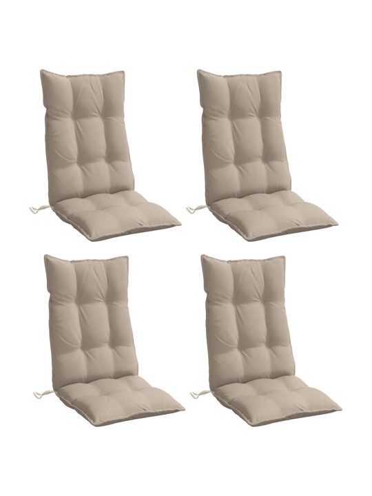 Kėdės pagalvėlės, 4vnt., taupe spalvos, oksfordo audinys