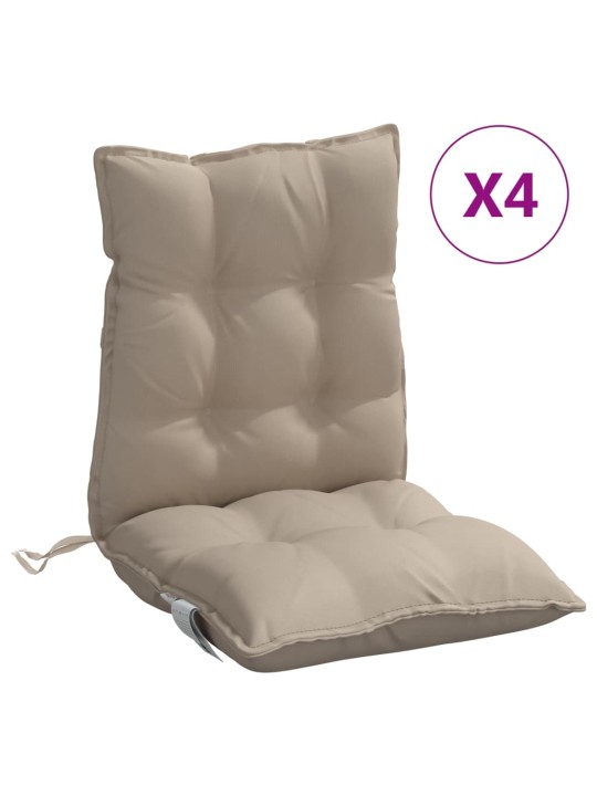 Kėdės pagalvėlės, 4vnt., taupe, oksfordo audinys