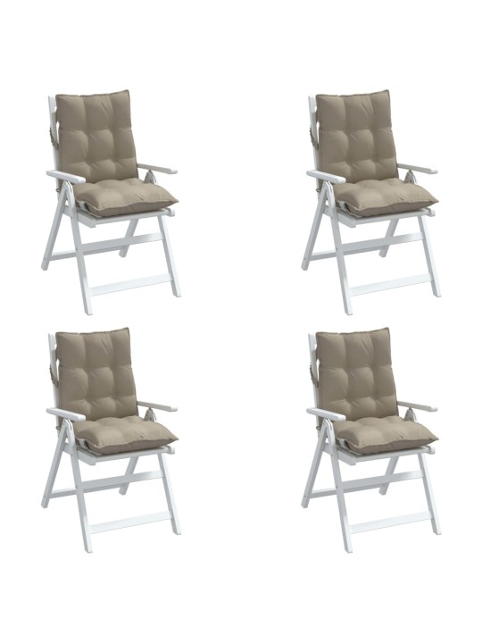 Kėdės pagalvėlės, 4vnt., taupe, oksfordo audinys