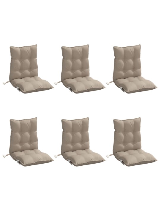 Kėdės pagalvėlės, 6vnt., taupe, oksfordo audinys