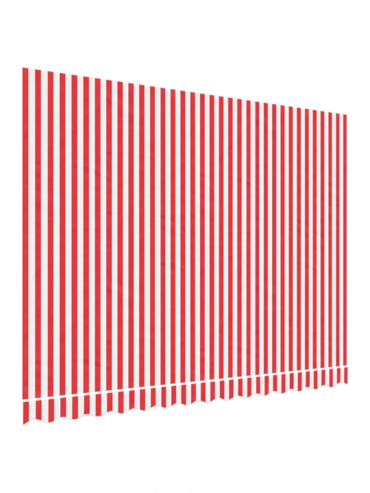 Pakaitinis audinys markizei, raudonas/baltas, 3,5x2,5m