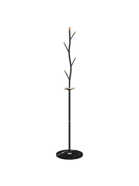 Paltų kabykla, juoda, 177cm, milteliniu būdu dengta geležis