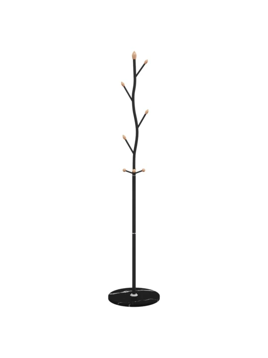 Paltų kabykla, juoda, 177cm, milteliniu būdu dengta geležis