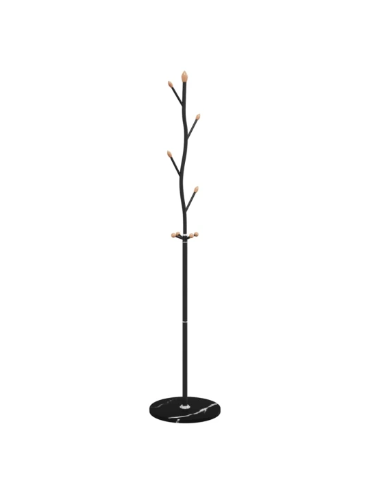 Paltų kabykla, juoda, 177cm, milteliniu būdu dengta geležis