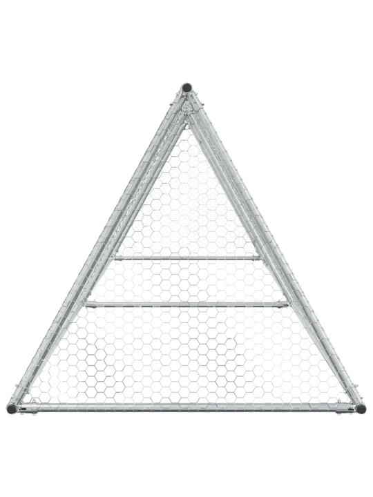Narvas viščiukams, sidabrinis, 400x105x91cm, plienas