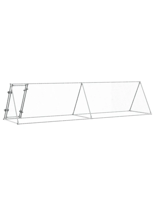 Narvas viščiukams, sidabrinis, 400x105x91cm, plienas