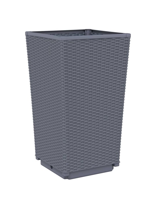 Sodo loveliai, 2vnt., pilkos spalvos, 32,5x32,5x57cm, PP