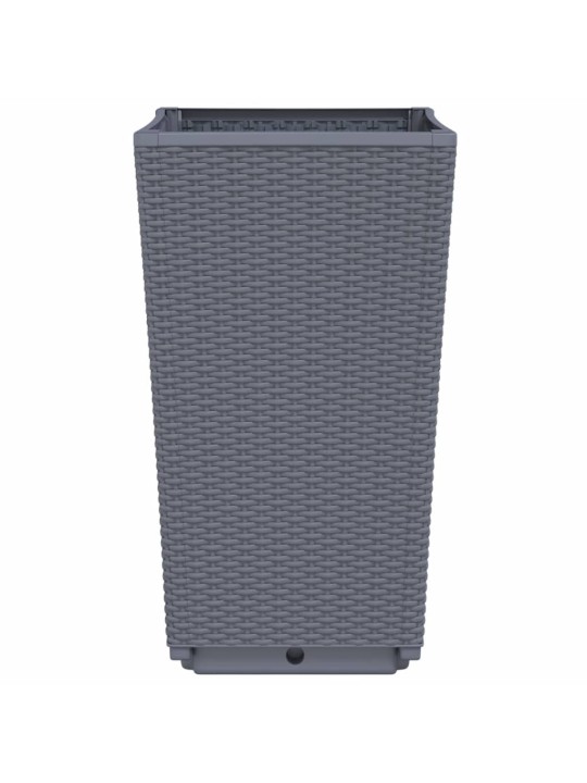 Sodo loveliai, 2vnt., pilkos spalvos, 32,5x32,5x57cm, PP