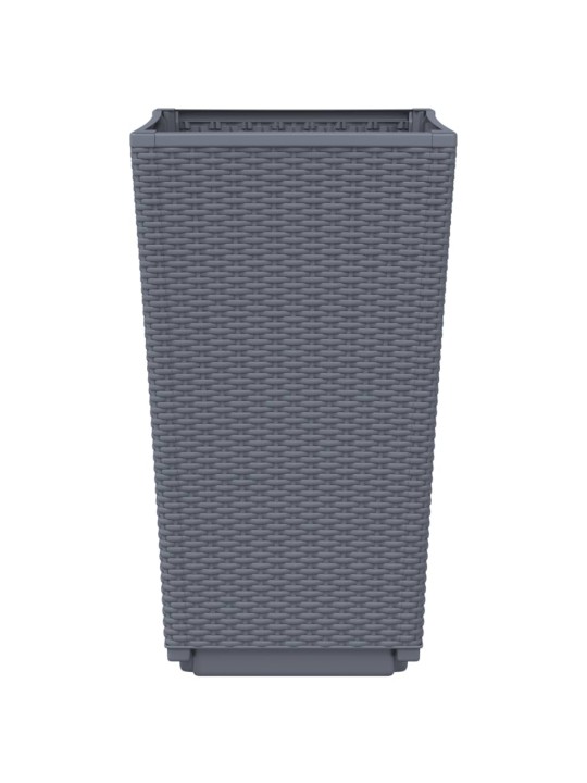 Sodo loveliai, 2vnt., pilkos spalvos, 32,5x32,5x57cm, PP