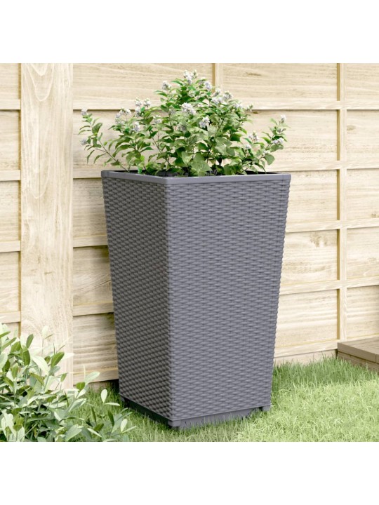 Sodo loveliai, 2vnt., pilkos spalvos, 32,5x32,5x57cm, PP