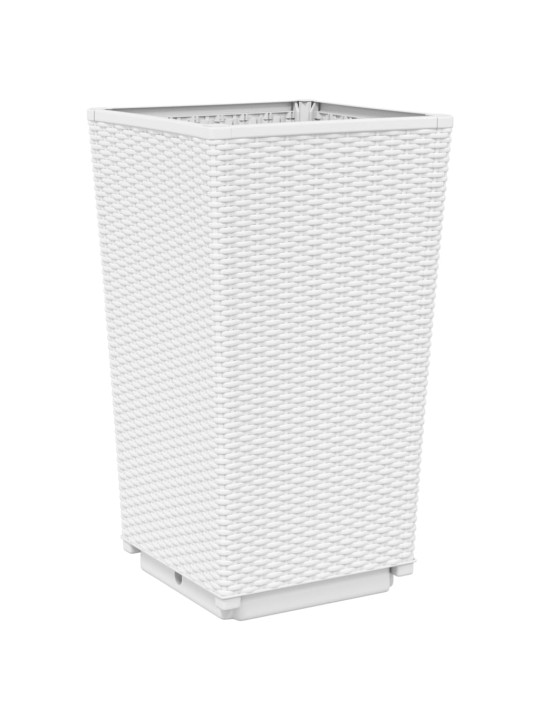 Sodo loveliai, 2vnt., baltos spalvos, 32,5x32,5x57cm, PP