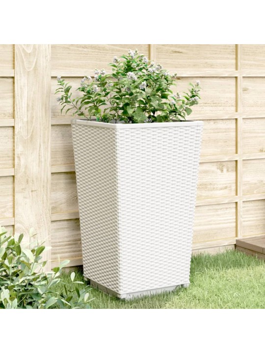 Sodo loveliai, 2vnt., baltos spalvos, 32,5x32,5x57cm, PP