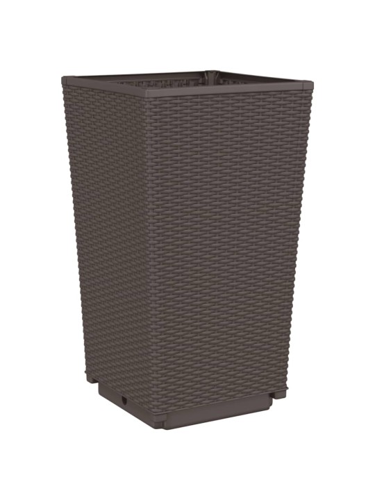 Sodo loveliai, 2vnt., rudos spalvos, 32,5x32,5x57cm, PP
