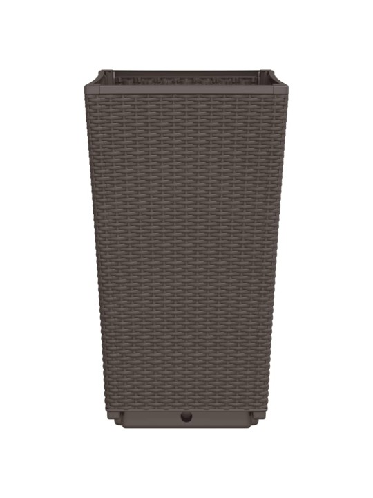 Sodo loveliai, 2vnt., rudos spalvos, 32,5x32,5x57cm, PP