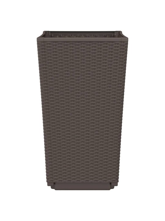 Sodo loveliai, 2vnt., rudos spalvos, 32,5x32,5x57cm, PP