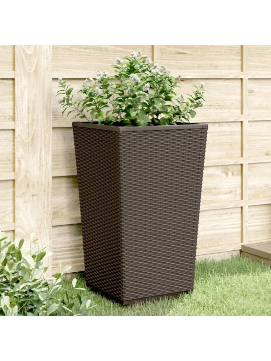 Sodo loveliai, 2vnt., rudos spalvos, 32,5x32,5x57cm, PP