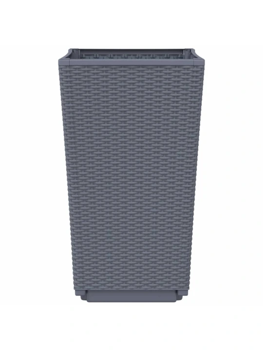 Sodo loveliai, 4vnt., pilkos spalvos, 32,5x32,5x57cm, PP