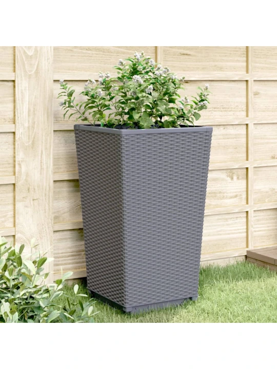 Sodo loveliai, 4vnt., pilkos spalvos, 32,5x32,5x57cm, PP