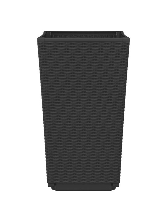 Sodo loveliai, 4vnt., juodos spalvos, 32,5x32,5x57cm, PP