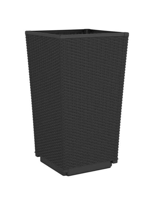 Sodo loveliai, 4vnt., juodos spalvos, 32,5x32,5x57cm, PP